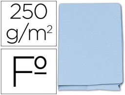 Subcarpeta cartulina Pocket Gio Folio azul con bolsa y solapa